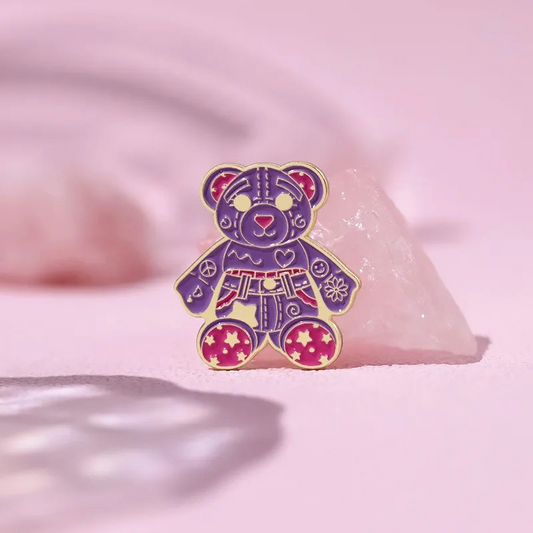 Pins  Nounours violet