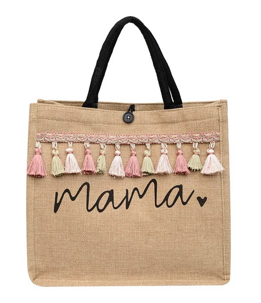 Sac à main/épaules   MAMA    En toile de jute