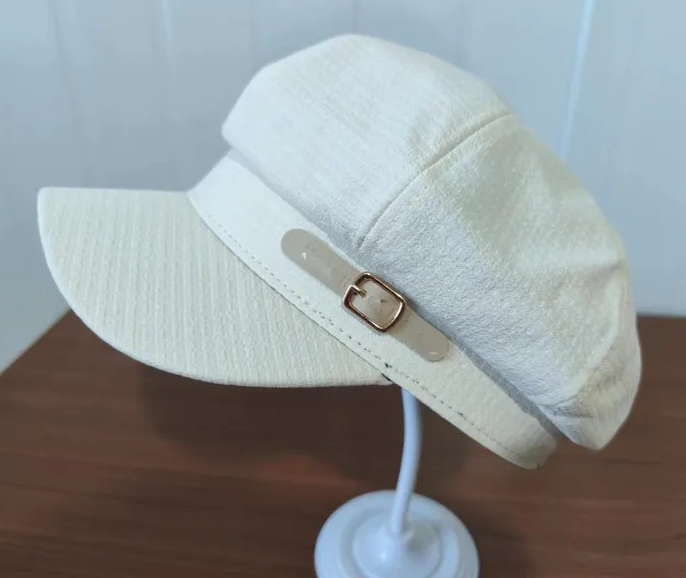 Chapeau béret  Blanc/Beige